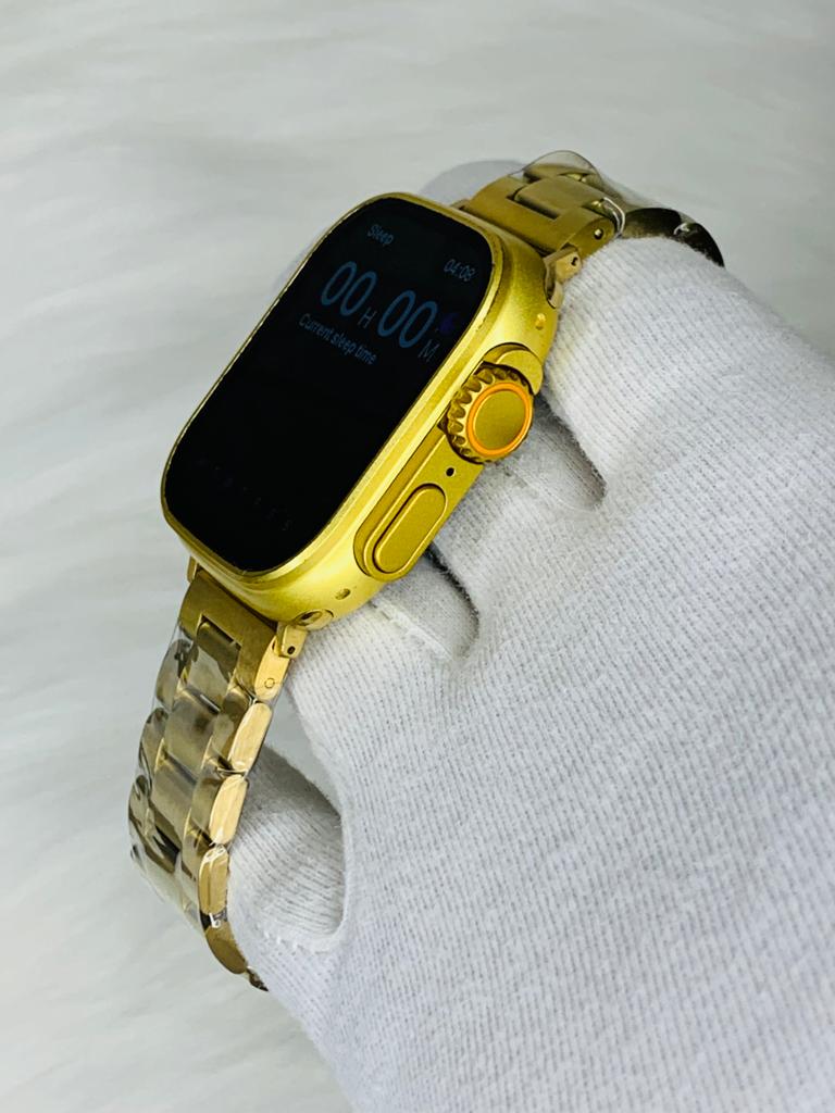 New Apple Ultra Gold 24K Gold Edition-Full Screen Smart Watch/Bluetooth Calling/NFC/Real Turnbuckle Design