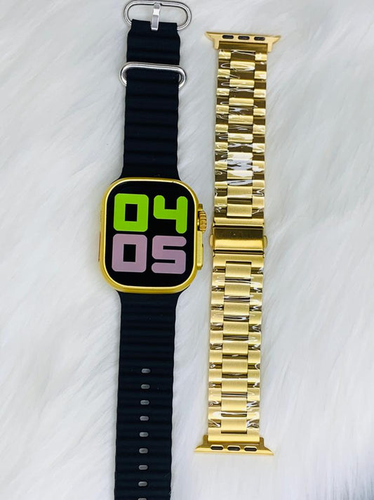 New Apple Ultra Gold 24K Gold Edition-Full Screen Smart Watch/Bluetooth Calling/NFC/Real Turnbuckle Design